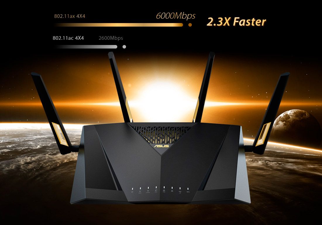 Бездротовий маршрутизатор (роутер) Asus RT-AX88U Pro 