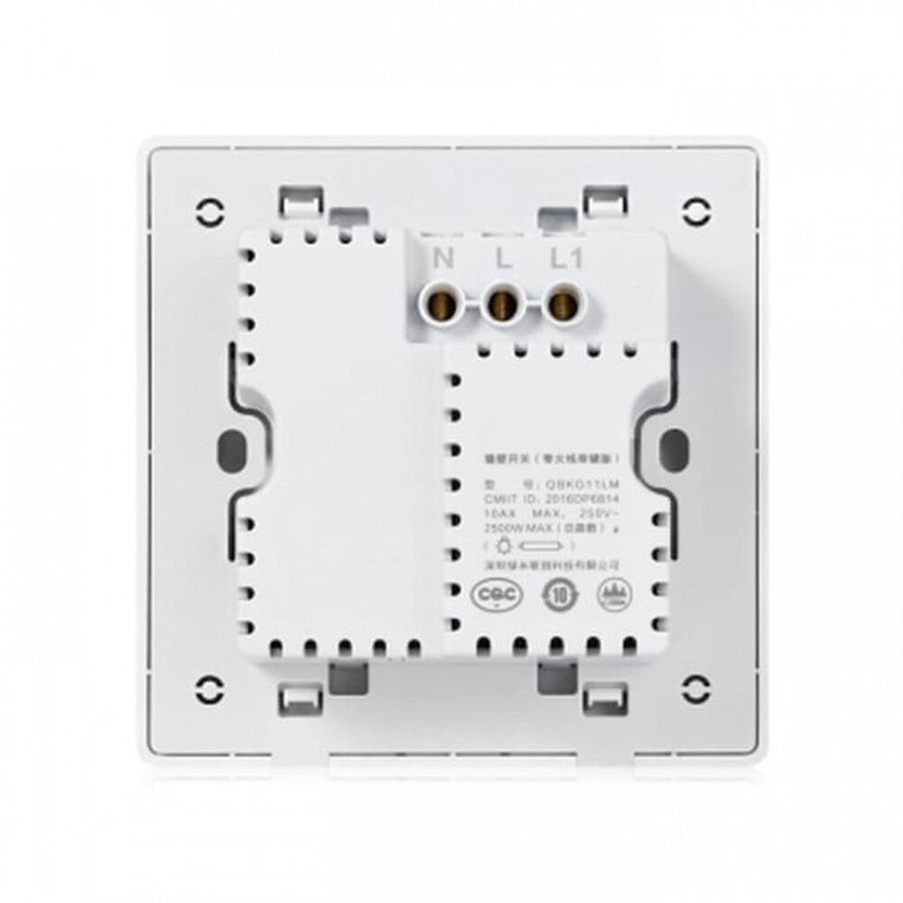 Умный выключатель одноклавишный с нулевой линией Xiaomi Aqara Smart Light Control ZigBee D1 (QBKG23LM) [52009] 