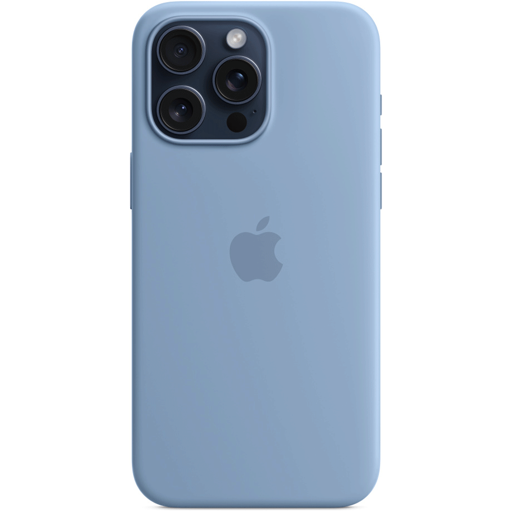 Чохол Apple Silicone Case with MagSafe для iPhone 15 Pro Max Winter Blue (MT1Y3ZM/A)