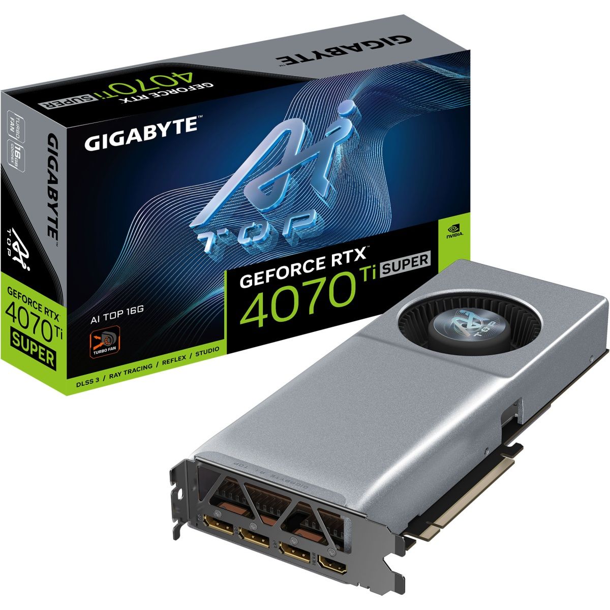 

Відеокарта Gigabyte GeForce RTX 4070 Ti SUPER AI Top 16GB (GV-N407TSAI TOP-16GD) UA