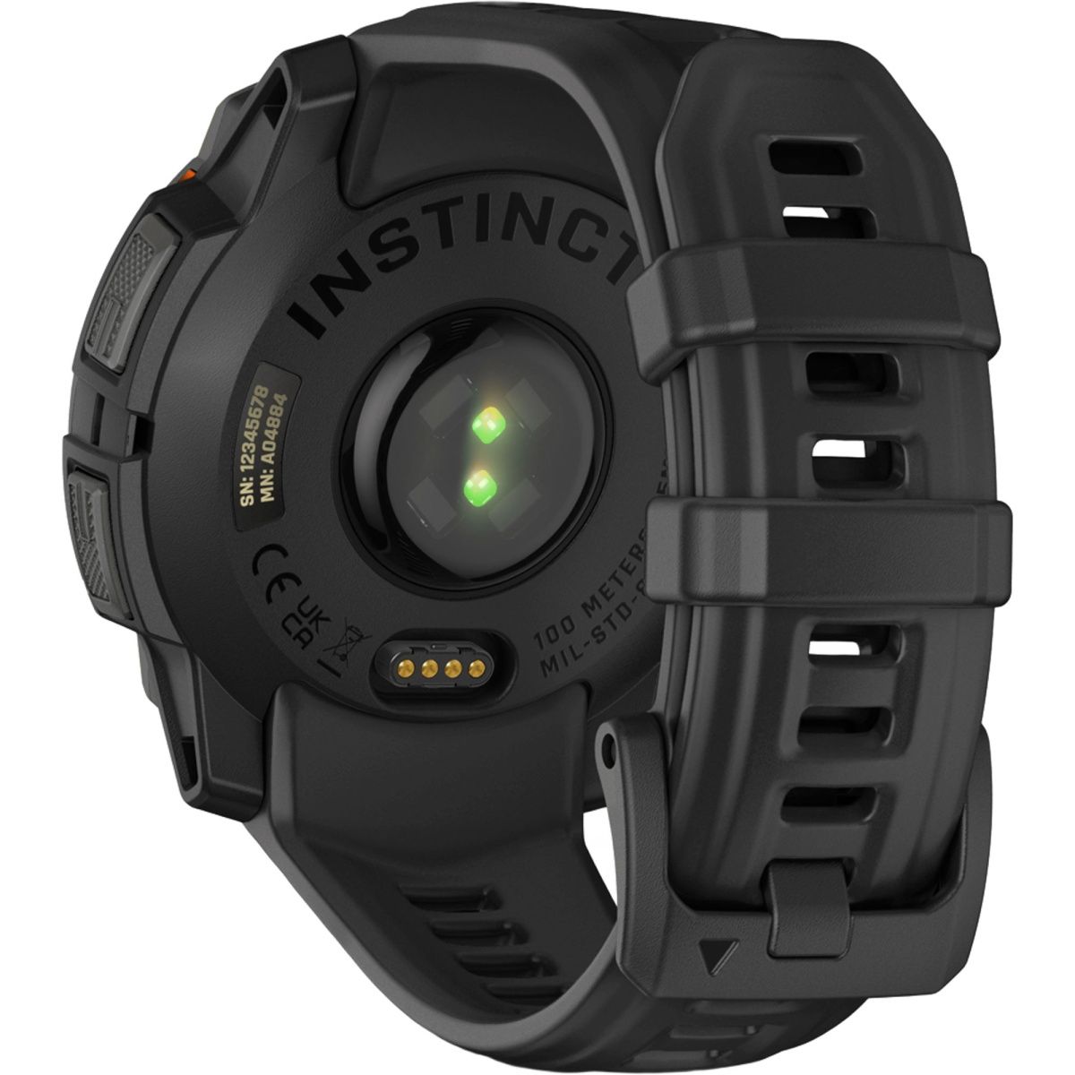 Смарт-годинник Garmin Instinct 3 45mm Solar Black with Black Band (010-02934-00)