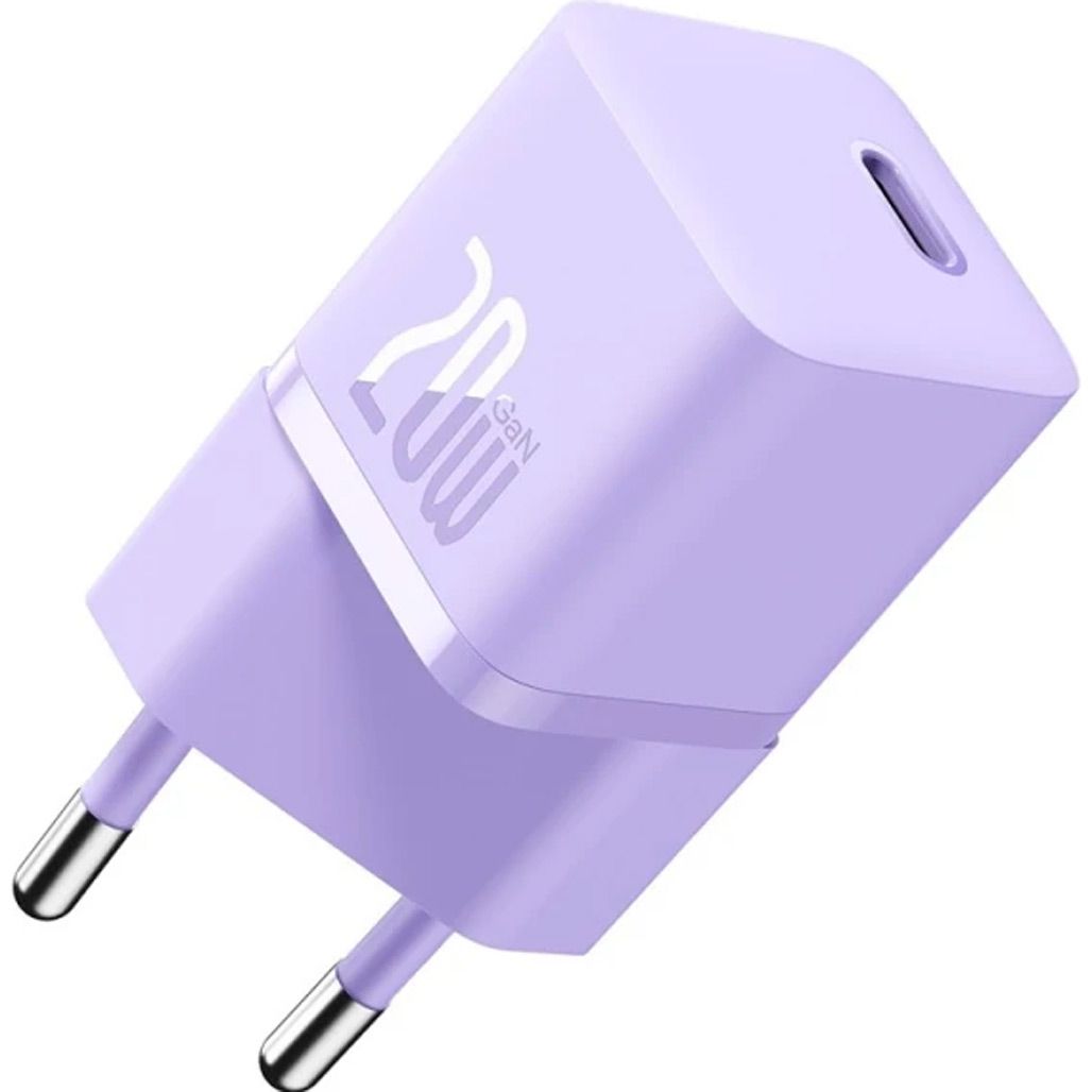 

Сетевое зарядное устройство Baseus GaN5 Fast Charger Mini 1C 20W Purple (CCGN050105)