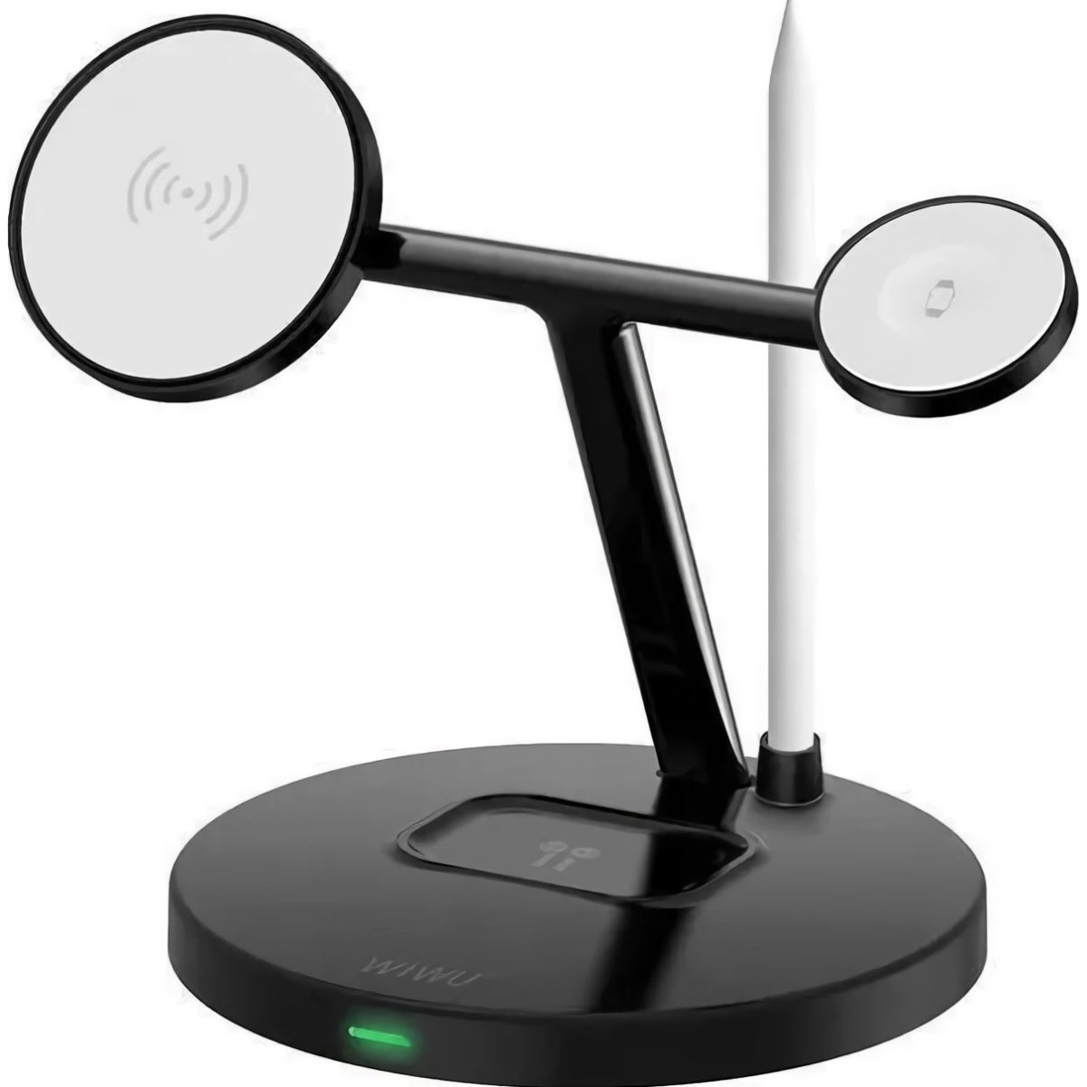 Бездротовий зарядний пристрій WiWU Wi-W032 4in1 15W Black