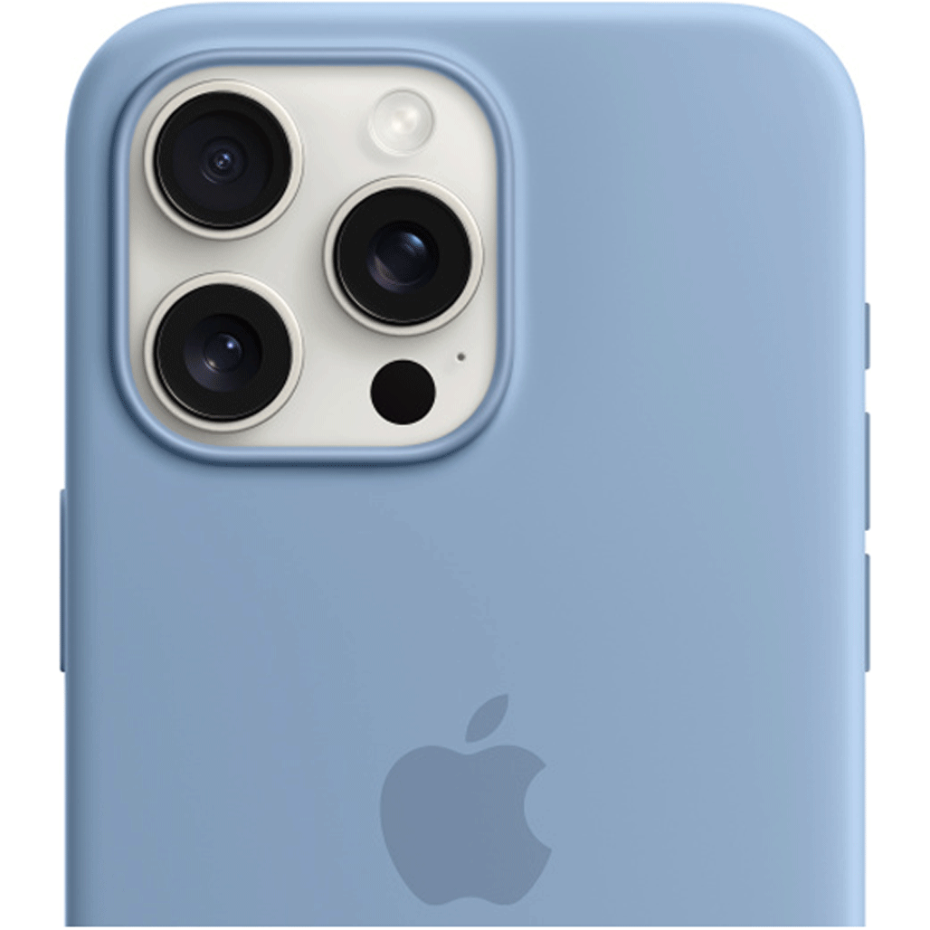 Чохол Apple Silicone Case with MagSafe для iPhone 15 Pro Max Winter Blue (MT1Y3ZM/A)