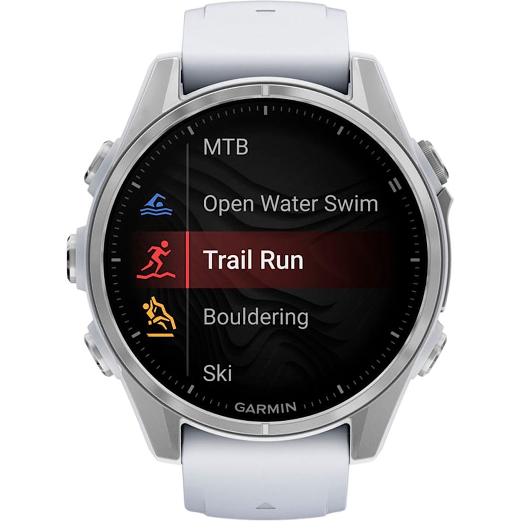 Смарт-годинник Garmin Fenix 8 AMOLED 43mm Silver with Whitestone Silicone Band (010-02903-00) 