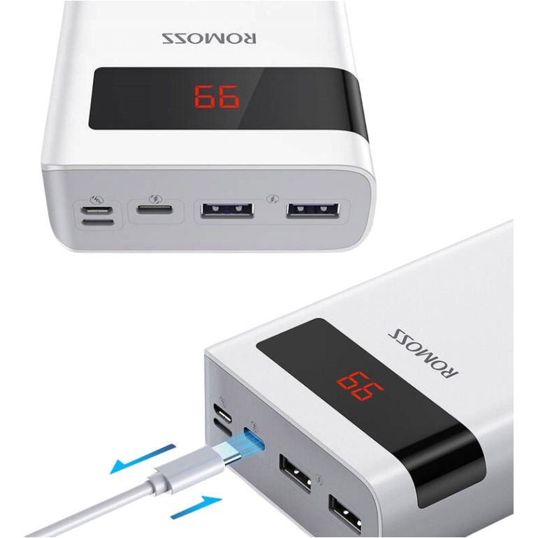 Зовнішній акумулятор Romoss Sense 8PS Pro 30000mAh 30W White (PHP30-892-1133H)