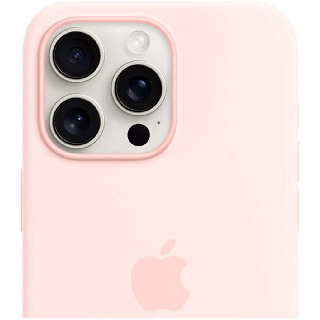 Чохол Apple Silicone Case with MagSafe для iPhone 15 Pro Max Light Pink AAA