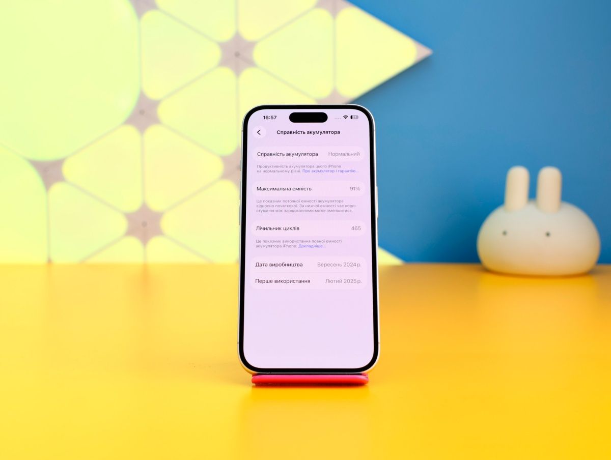 Смартфон Apple iPhone 16 128GB White (MYE93) Б/У фото 3