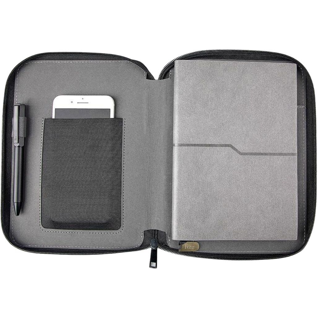 

Блокнот для конференций Fizz Business Zipper Bag Grey (6930114521372)