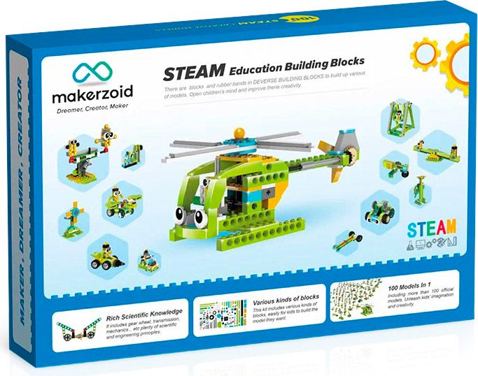 Конструктор Makerzoid Diverse Building Blocks (MKZ-BK-DB) 