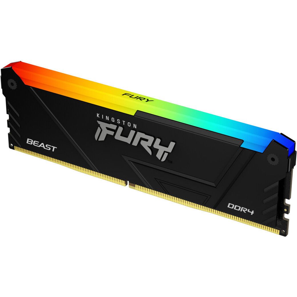 

Модуль пам'яті DDR4 Kingston FURY Beast RGB 8GB 3200 MHz (KF432C16BB2A/8WP)