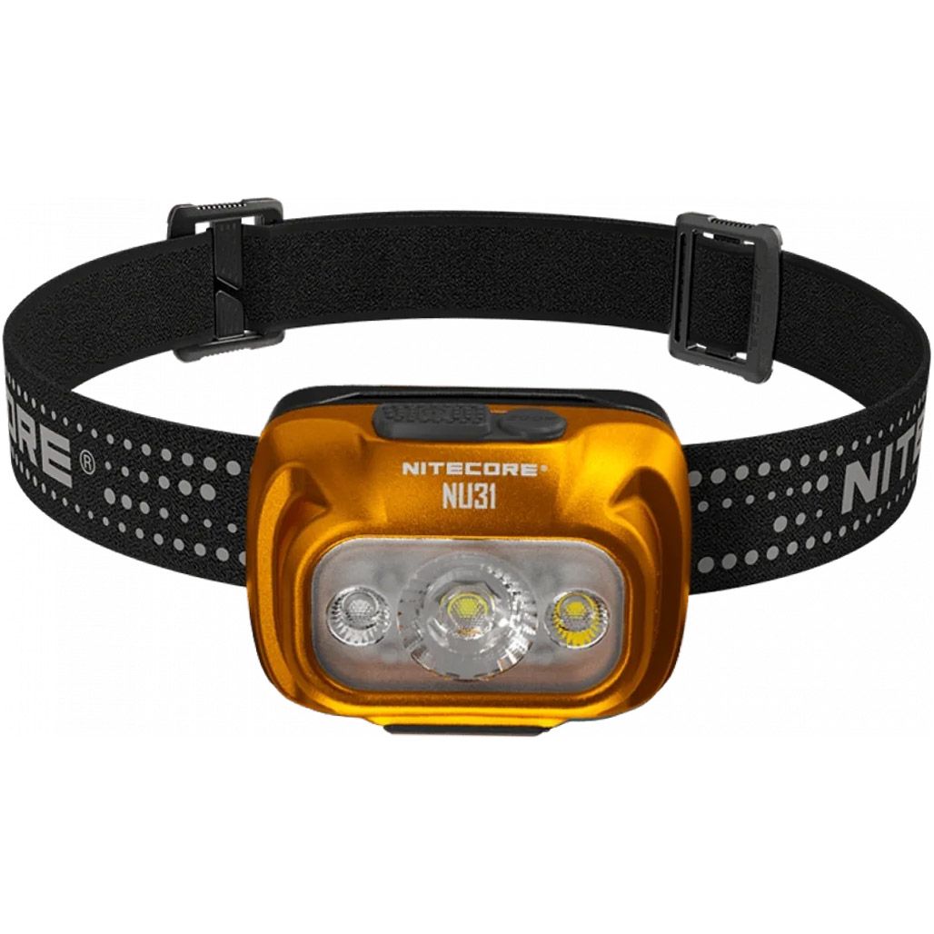 

Налобний ліхтар Nitecore NU31 Orange