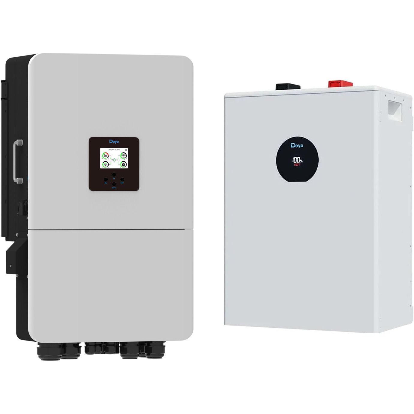 

Система хранения энергии Deye SUN-20K-SG05LP3-EU-SM2 20kW + АКБ SE-F12-C 11.8kWh (51.2V/230Ah/11800Wh)