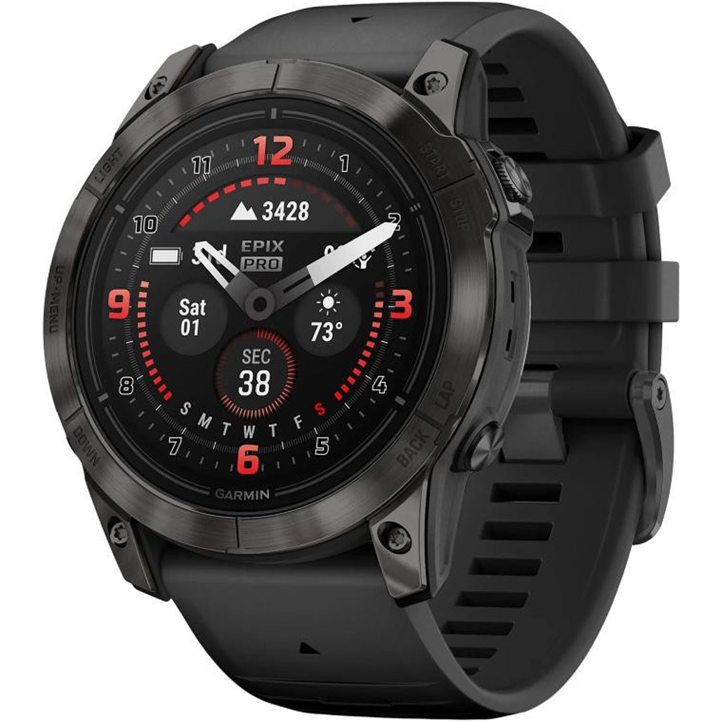 

Смарт-годинник Garmin Epix Pro (Gen 2) Sapphire Edition 47mm Carbon Gray DLC Titanium with Black Band (010-02803-10)