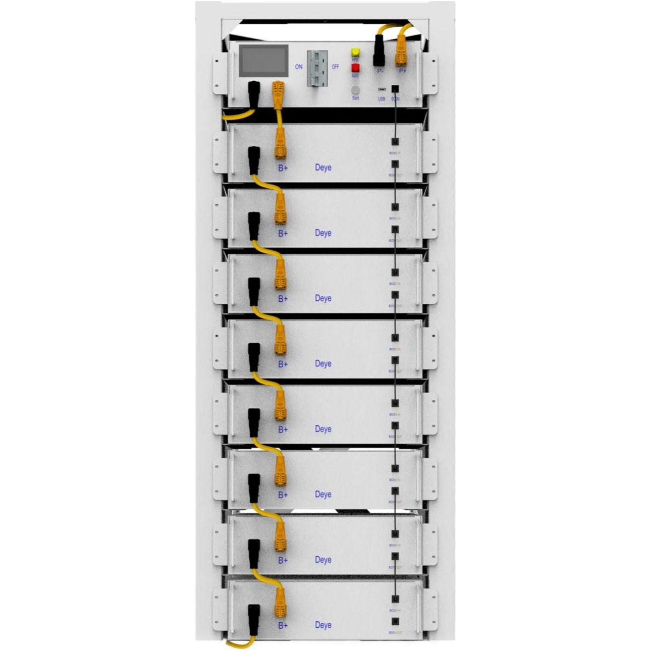 

Акумулятор Deye LiFePO4 409.6V (409.6V/100Ah/40960Wh) (BOS-G8-40.96KW)