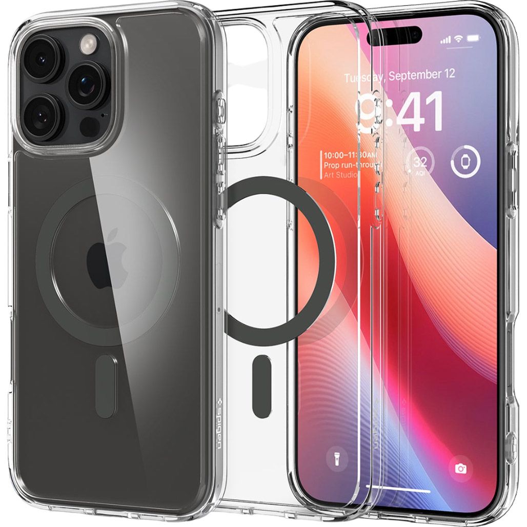 Чохол Spigen Ultra Hybrid with MagSafe для Apple iPhone 16 Pro Graphit (ACS08130) 
