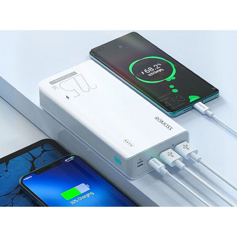 Зовнішній акумулятор Romoss Sense 8F 30000mAh 22.5W White (PHP30-711-1133H)