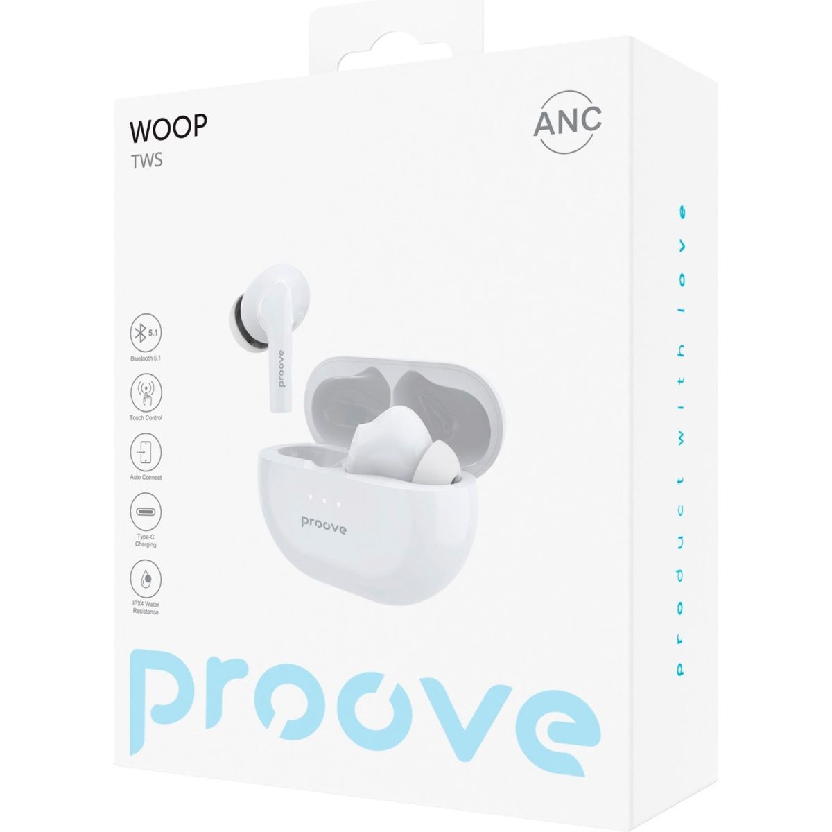 Навушники Proove Woop TWS with ANC White