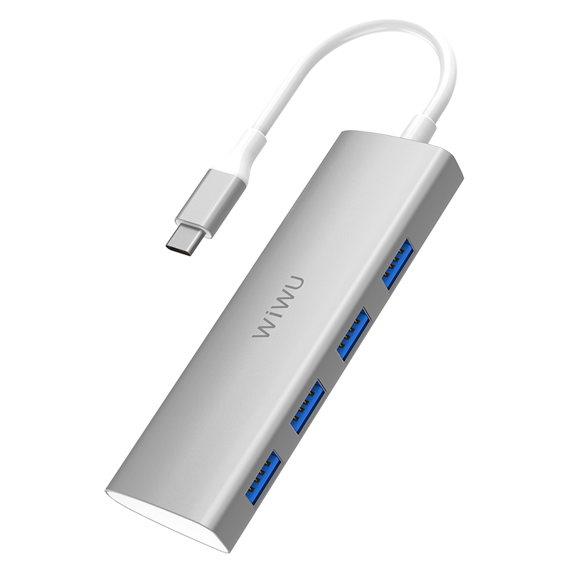 

USB-хаб WiWU Alpha A440 (Silver)