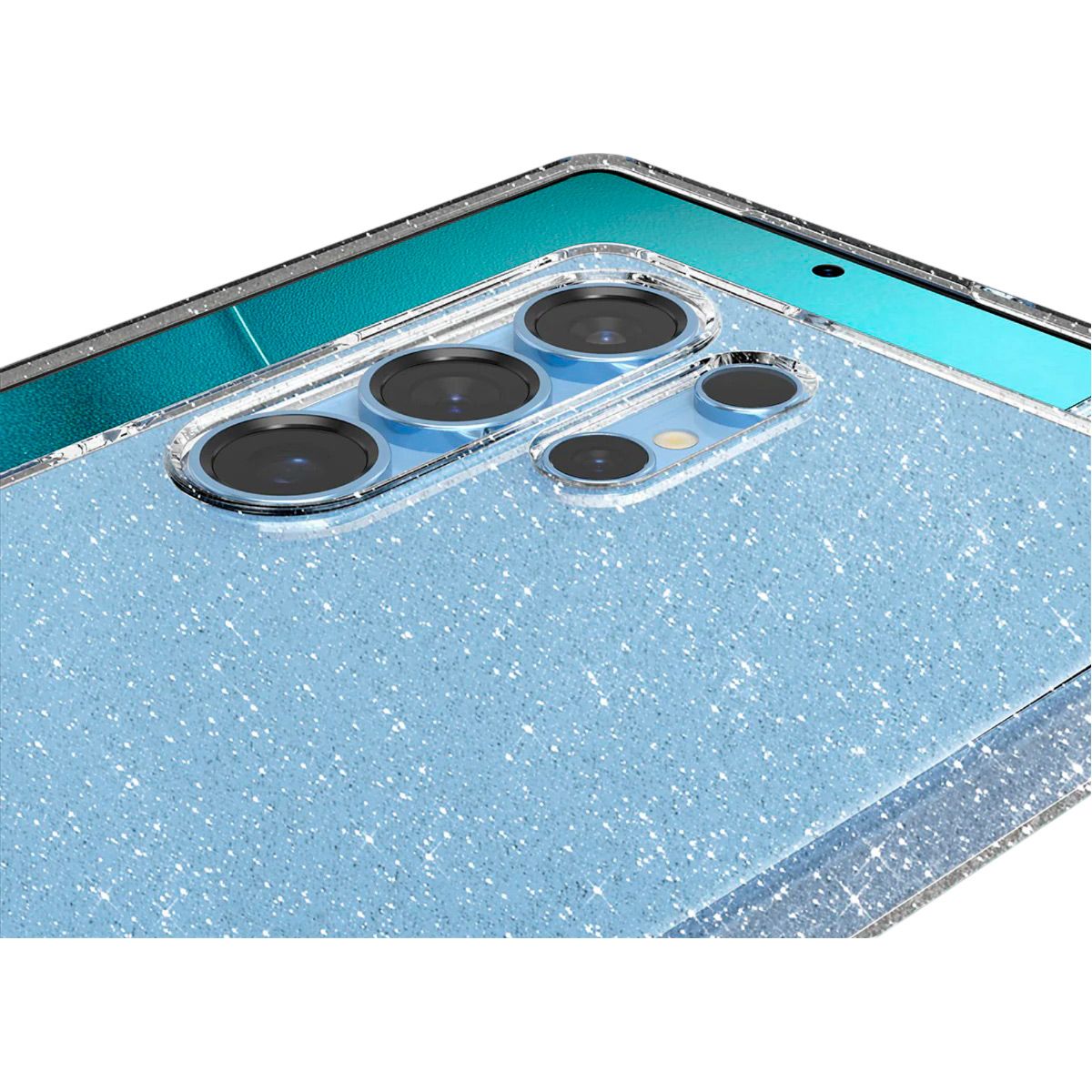 Чохол Spigen Liquid Crystal Glitter для Samsung Galaxy S25 Ultra Crystal Quartz (ACS08950)