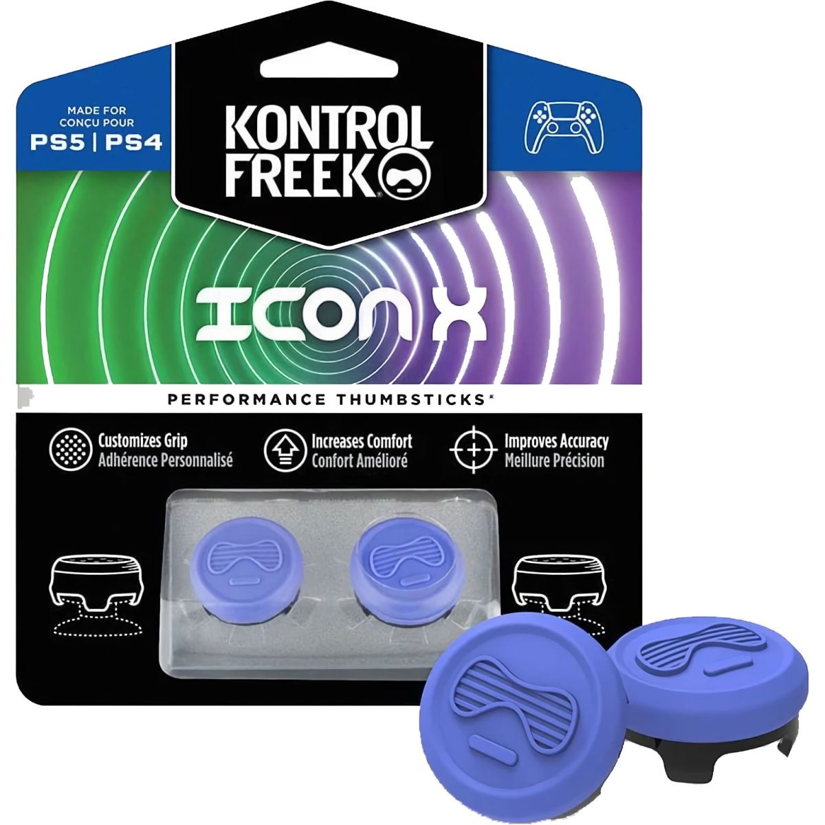 

Накладки на стики KontrolFreek Icon X 2-pack для PS4/PS5 Purple