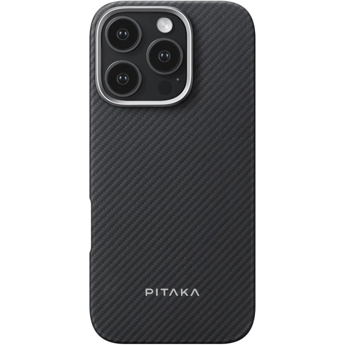 

Чехол Pitaka Ultra-Slim Case 600D Twill MagEZ для Apple iPhone 16 Pro Black/Grey (KI1601PA)