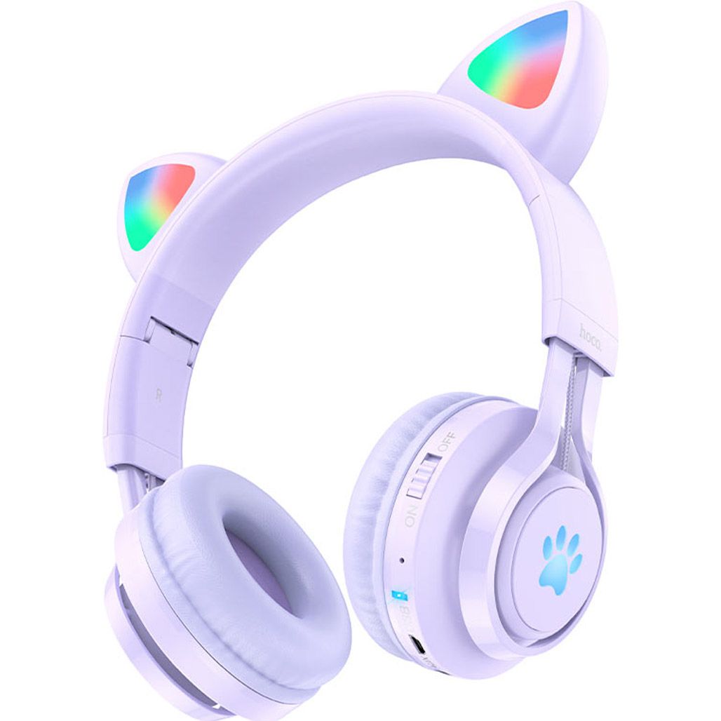 

Навушники Hoco W39 Cat Ear Stereo Bluetooth Headphones Purple (779267)