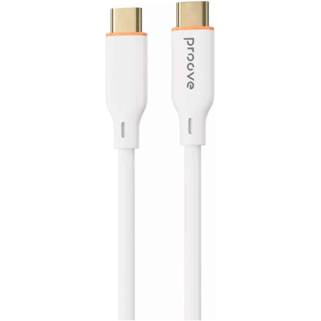 

Кабель Proove Jelly Silicone USB-C to USB-C 60W 1m White (CCJS60002202)