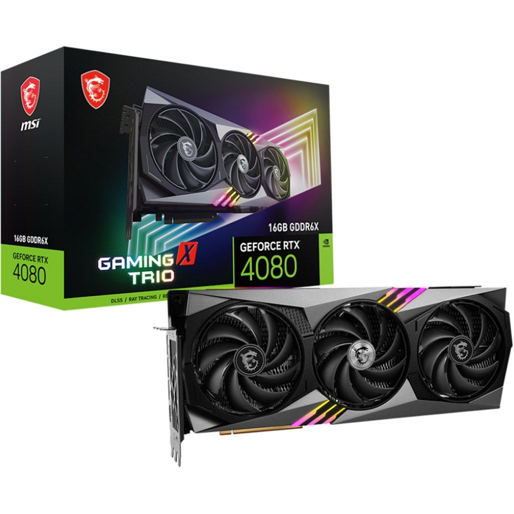 

Відеокарта MSI GeForce RTX 4080 16GB Gaming X Trio