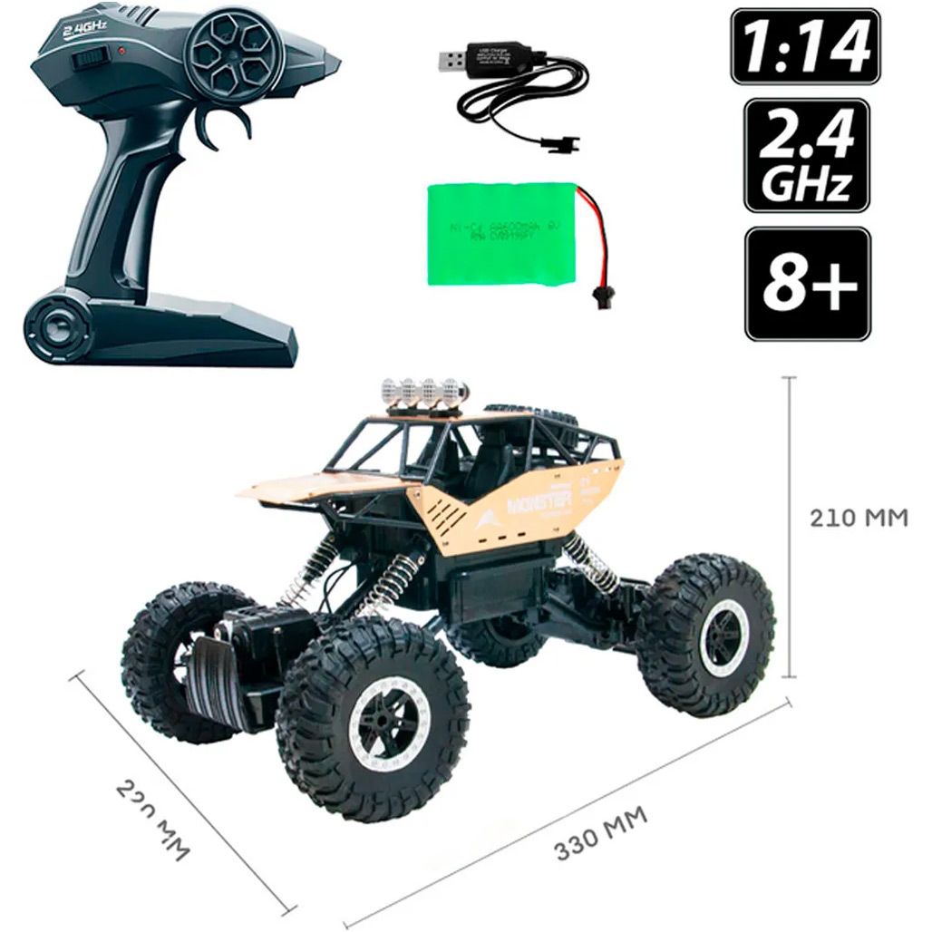 Машинка на радіокеруванні Sulong Toys 1:14 Off-road Crawler Force Gold (SL-122RH)