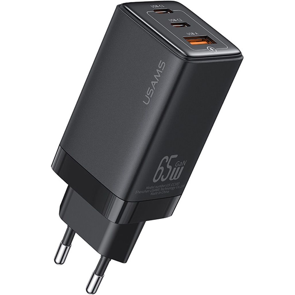 

Мережевий зарядний пристрій Usams US-CC180 65W Black (CC180TC01)