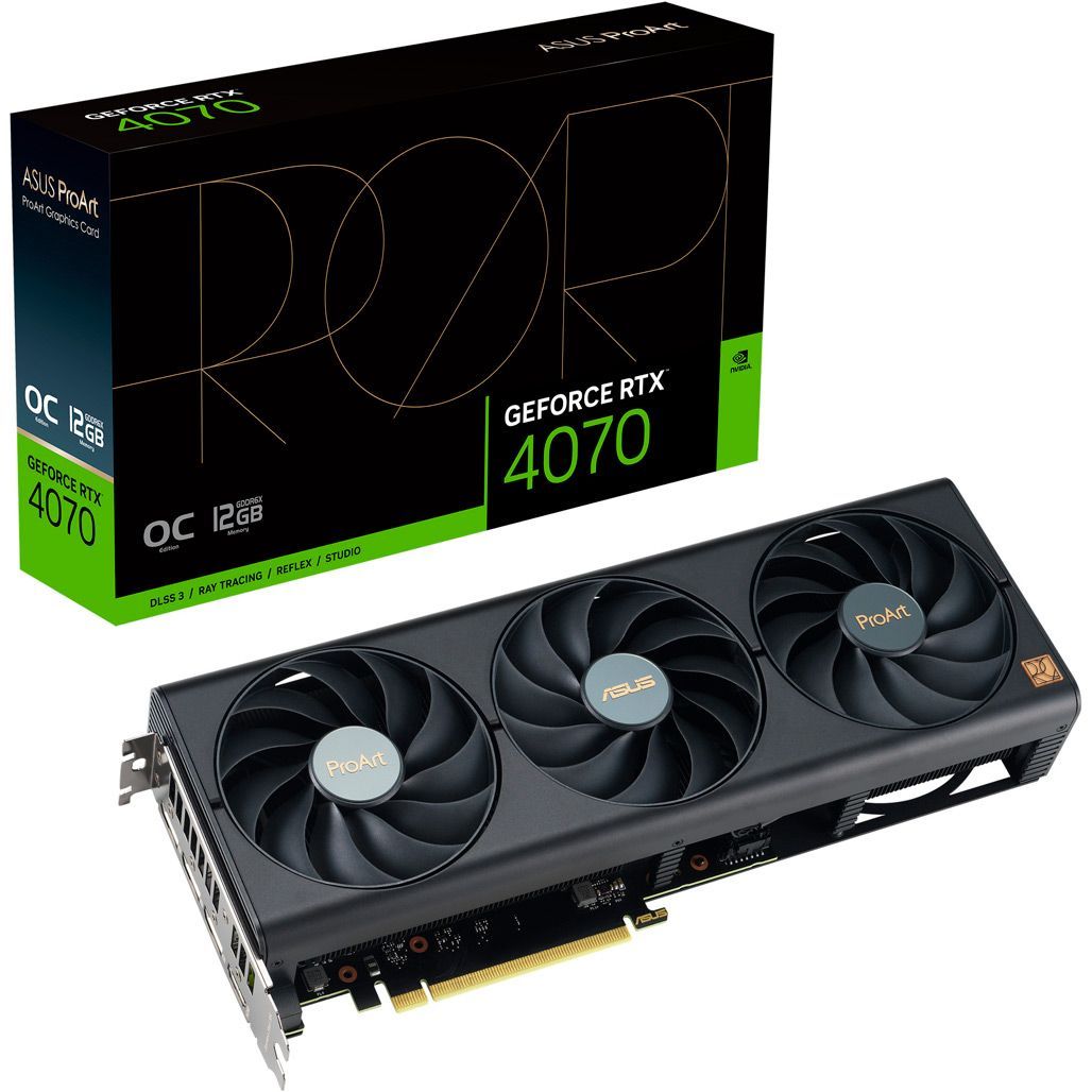 

Відеокарта Asus ProArt GeForce RTX 4070 12GB GDDR6X (PROART-RTX4070-12G)