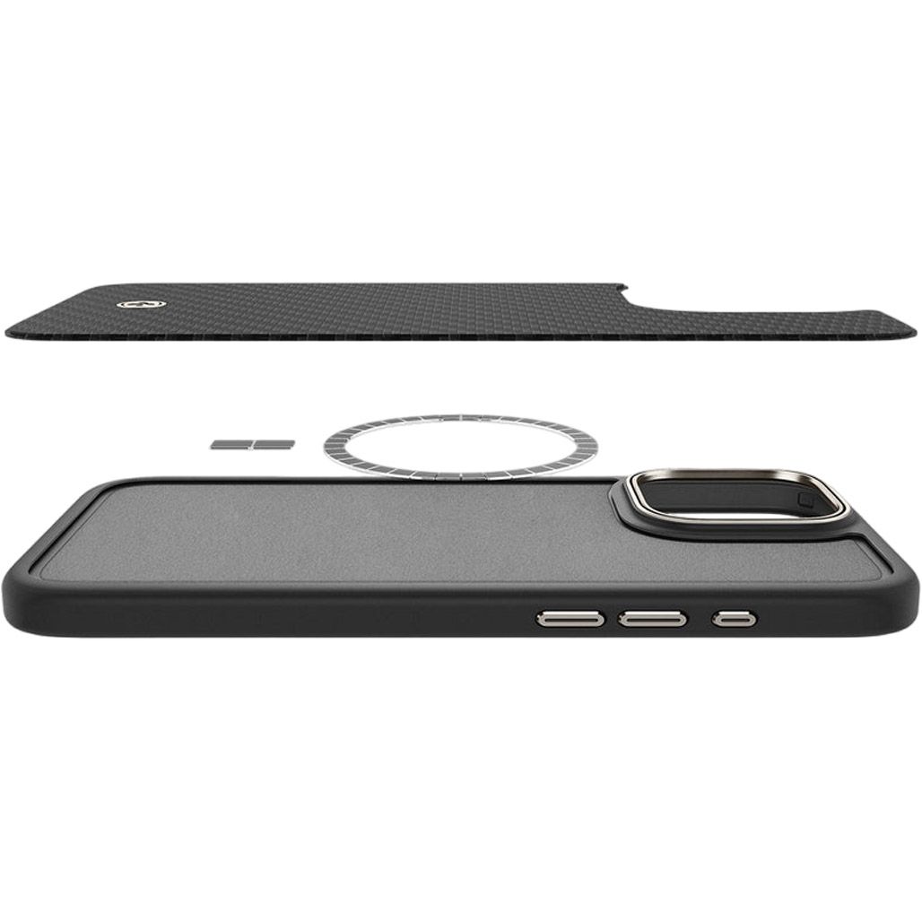 Чохол Spigen Enzo Aramid with MagSafe для Apple iPhone 16 Pro Max Black Natural (ACS08501)