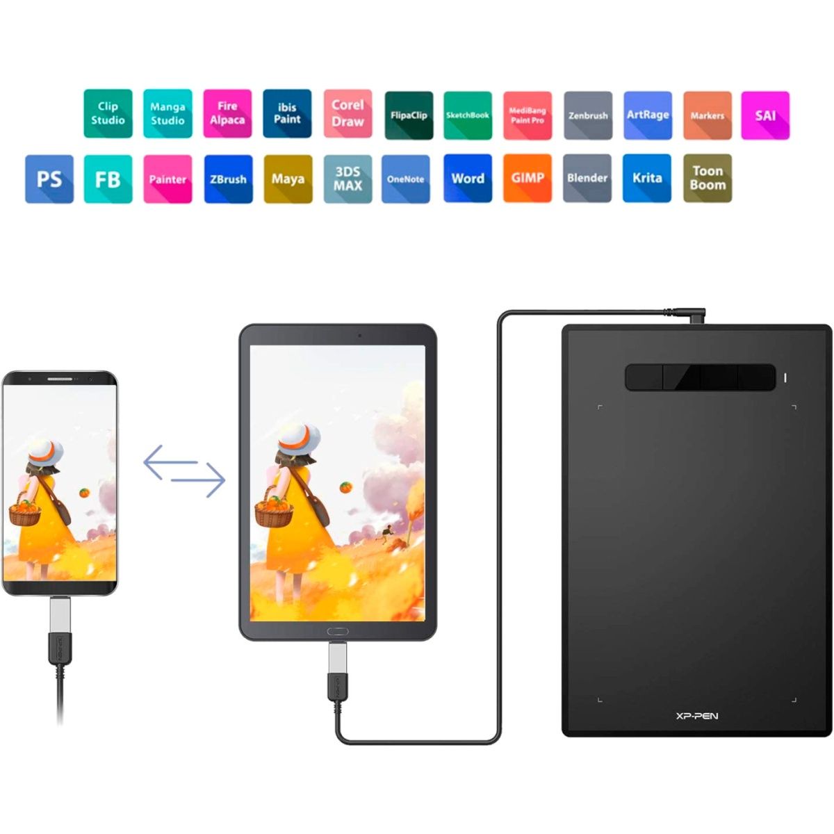 Графічний планшет XP-Pen Star G960S Plus Black 