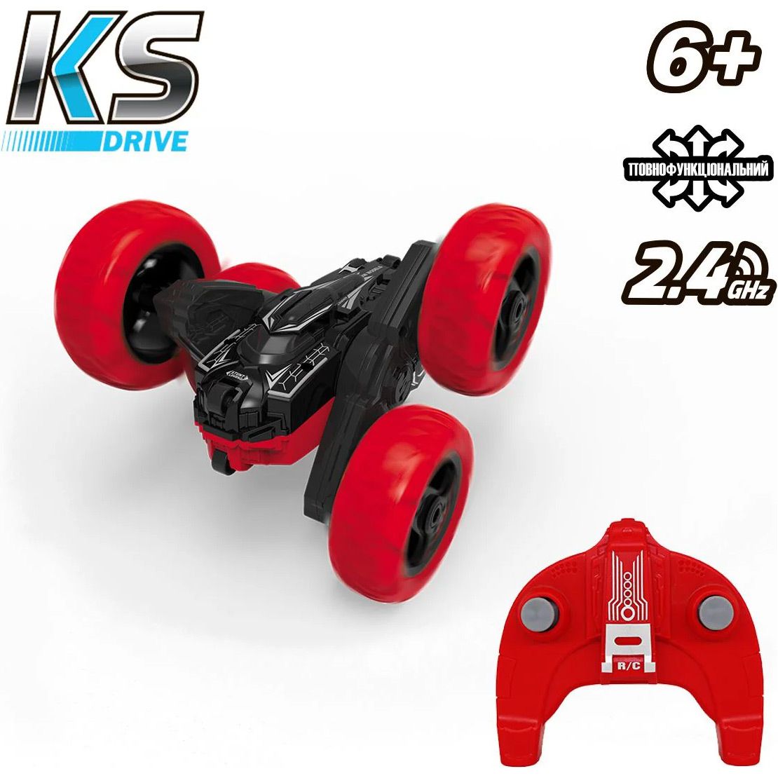 Машинка на радіокеруванні KS Drive Stunt Car Red (STURBWB)