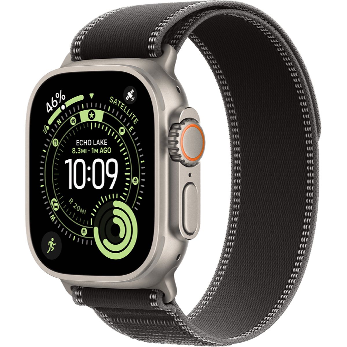 

Смарт-часы Apple Watch Ultra 3 49mm Natural Titanium Case with Black/Charcoal Trail Loop M/L (MF1V4+MFT94)