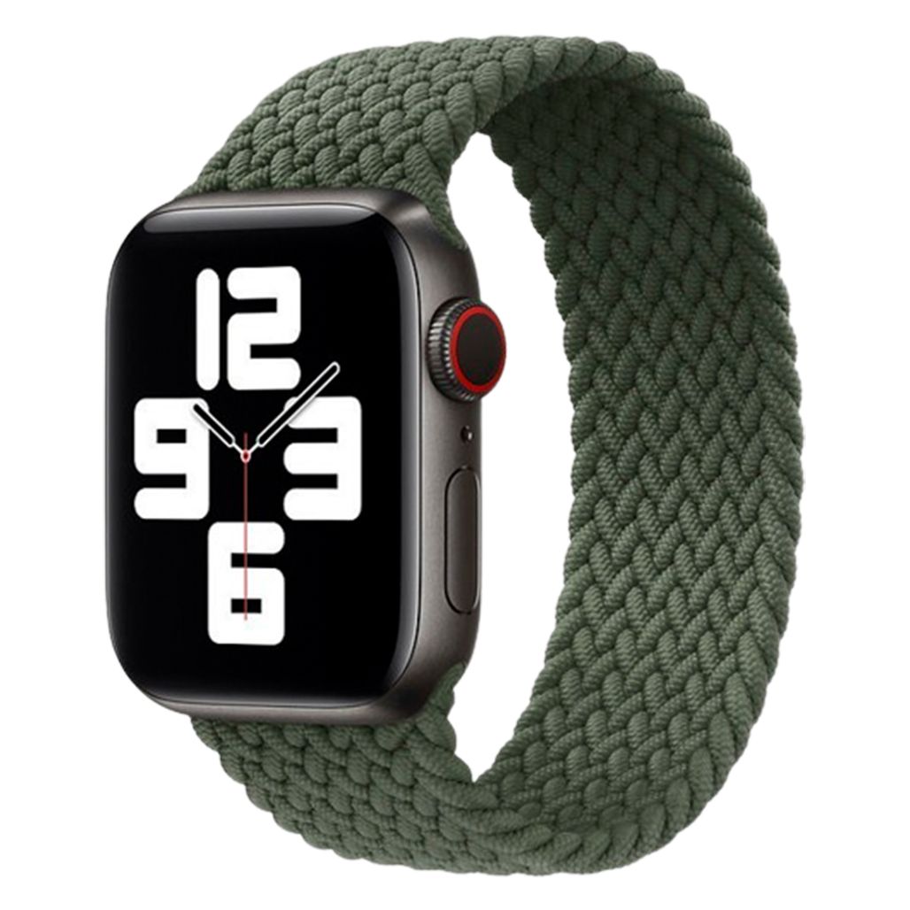 

Ремешок Braided Solo Loop Band для Apple Watch 42/44/45mm Inverness Green Size 6 148mm