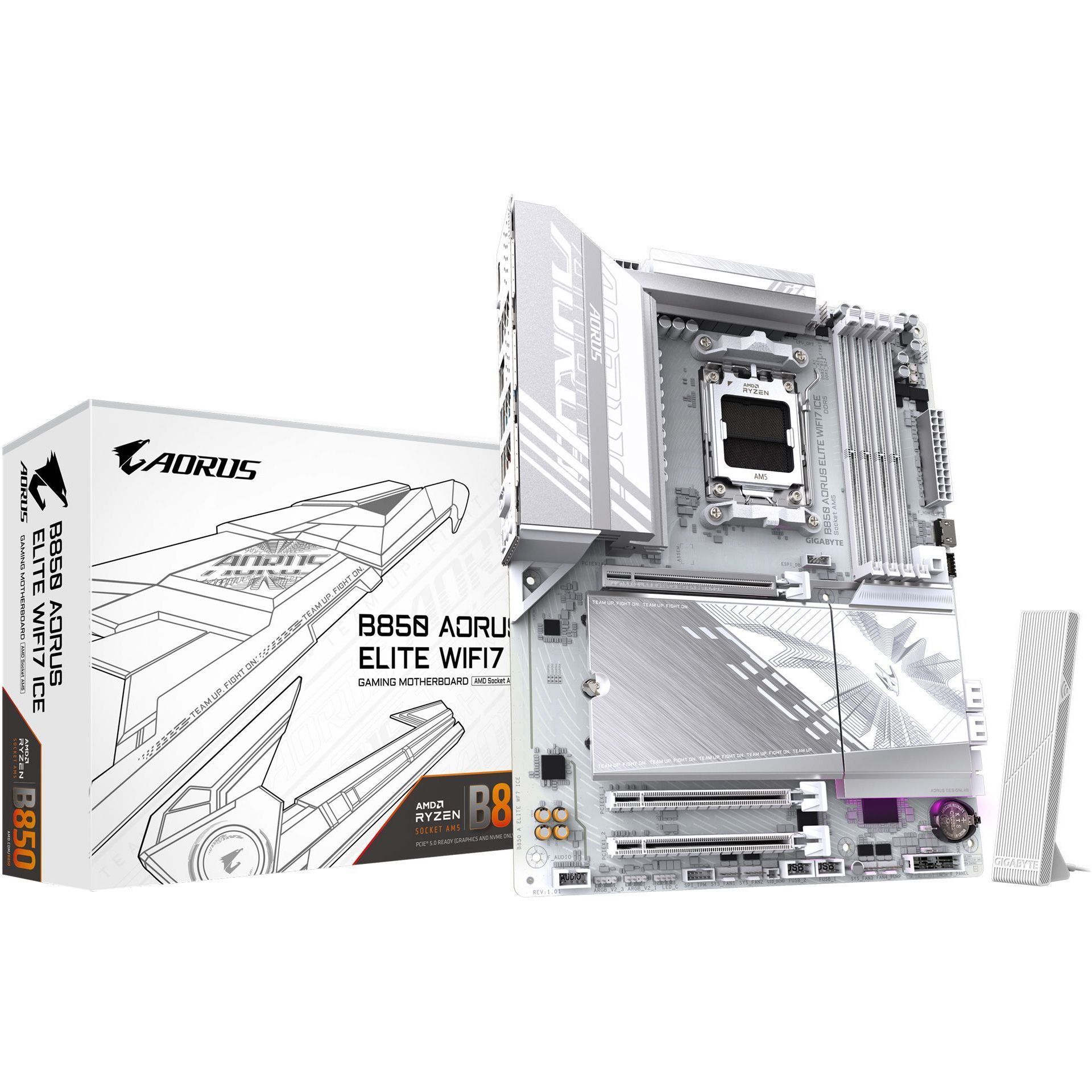 

Материнська плата AORUS B850 Elite WIFI7 Ice