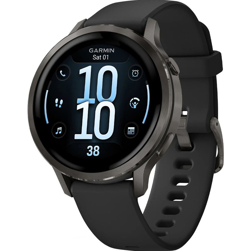 

Смарт-часы Garmin Venu 4 41mm Slate with Black Silicone Band (010-03013-02)