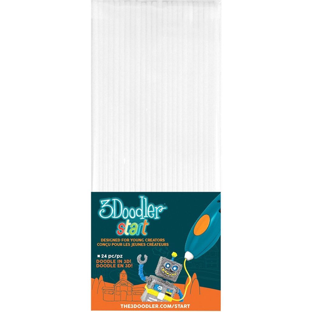 

Набір стрижнів для 3D ручки 3Doodler Start 24 шт Білий (3DS-ECO01-WHITE-24)