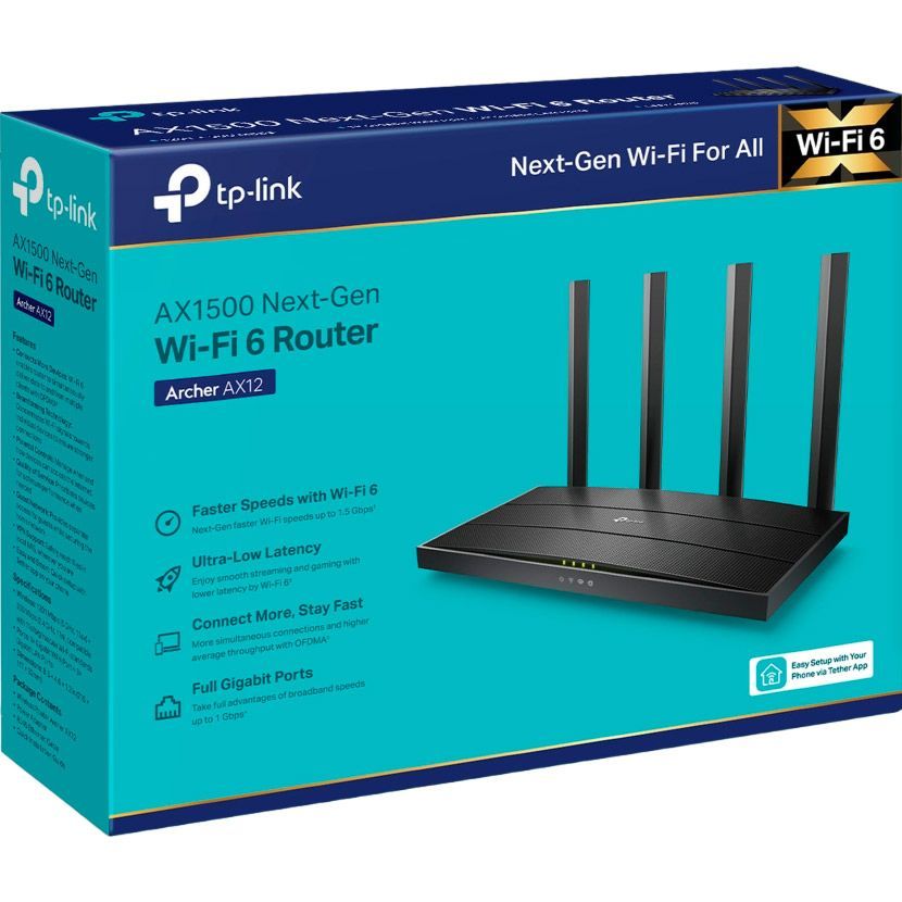 Бездротовий маршрутизатор (роутер) TP-Link Archer AX12