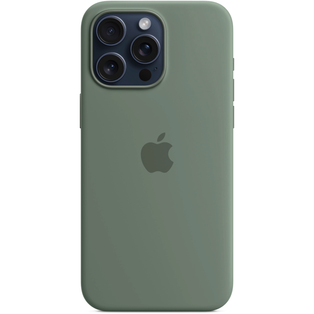 Чохол Apple Silicone Case with MagSafe для iPhone 15 Pro Max Cypress (MT1X3ZM/A)