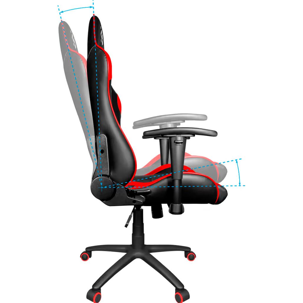 Геймерське крісло Defender Devastator CT-365 PU Black/Red (64365)
