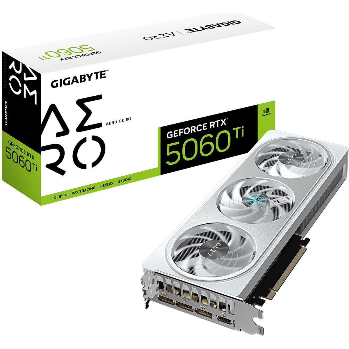 

Відеокарта Gigabyte GeForce RTX 5060 AERO OC 8G (GV-N5060AERO OC-8GD) UA