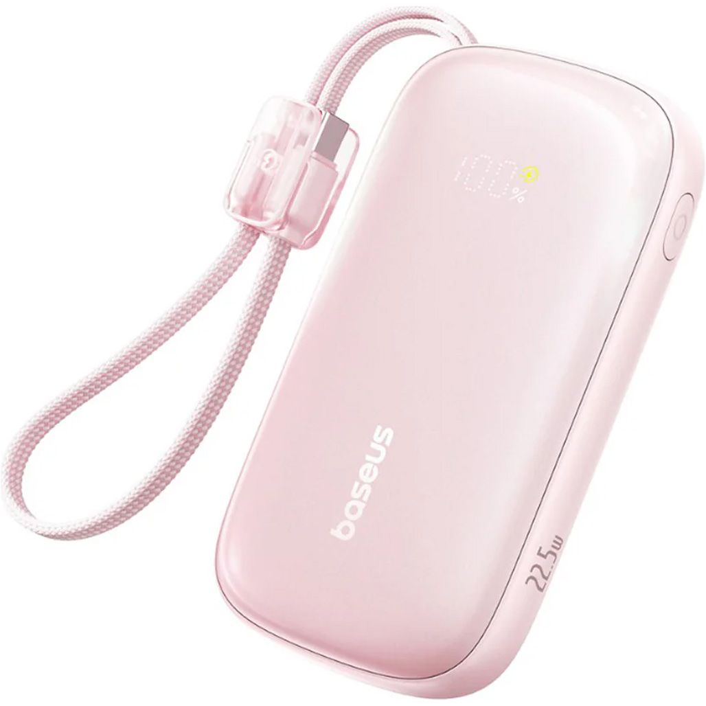 

Внешний аккумулятор Baseus EnerFill Qpow 3 Ultra 10000mAh 22.5W Pink (E0027L02)