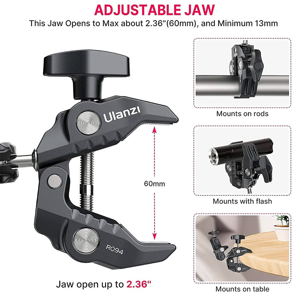 Кріплення для екшн-камери Ulanzi R094 Multi-Functional Super Clamp (2638)