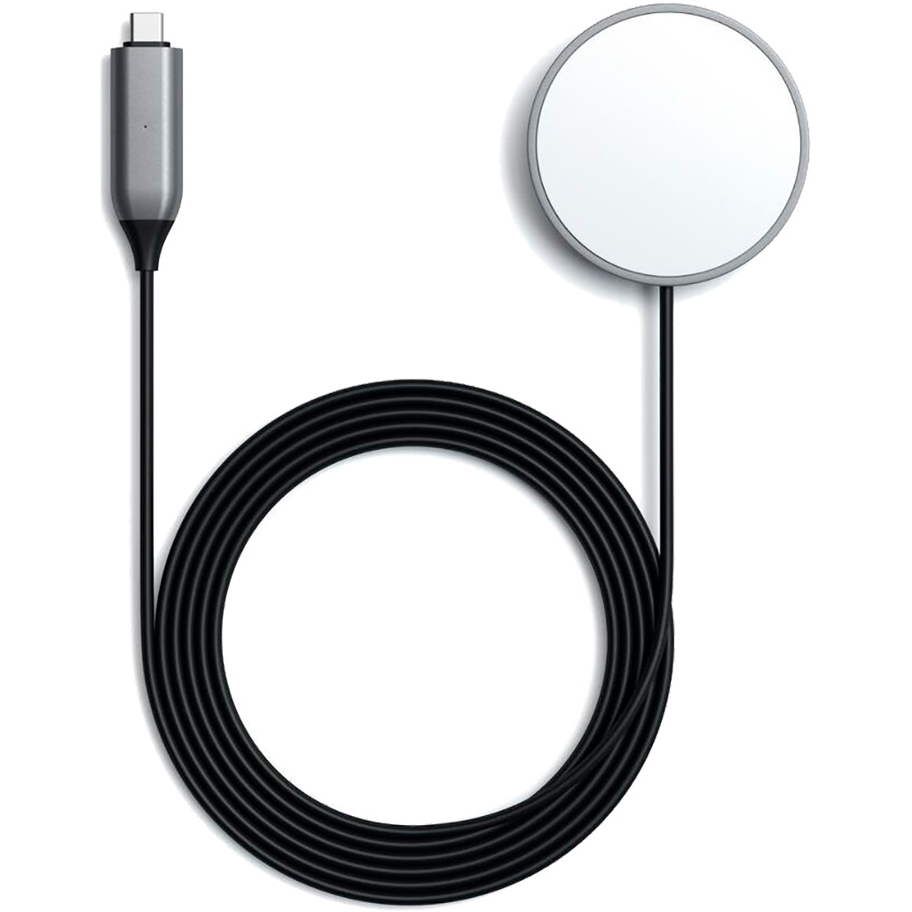 

Беспроводное зарядное устройство Satechi USB-C Magnetic Wireless Charging Cable Space Grey (ST-UCQIMCM) [70940]
