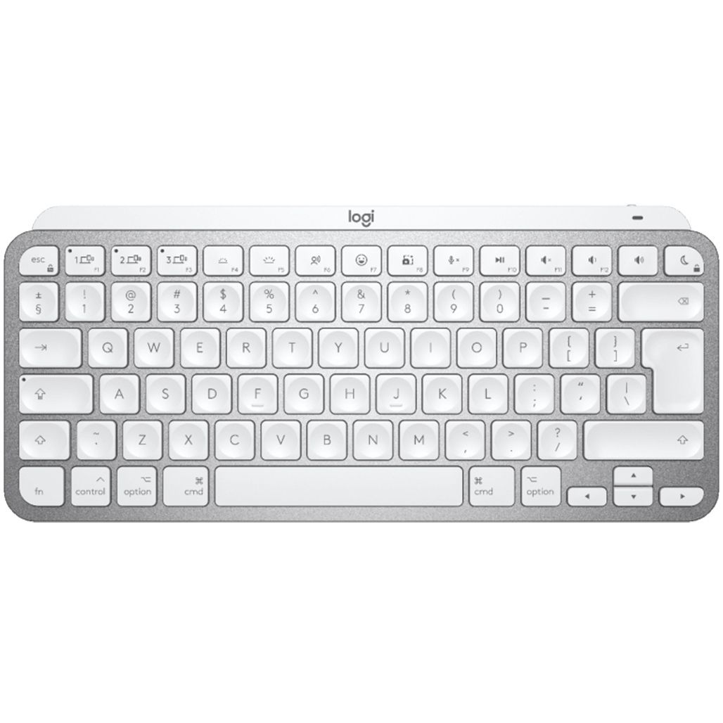 

Клавиатура Logitech MX Keys Mini For Mac Wireless Illuminated Pale (920-010526) Grey