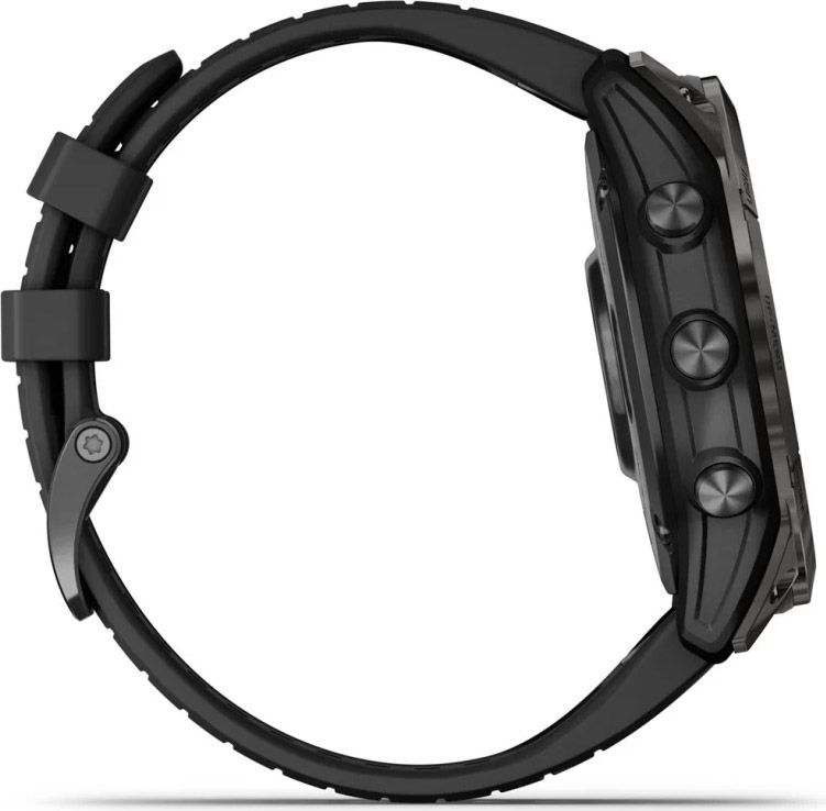 Смарт-годинник Garmin Epix Pro (Gen 2) Sapphire Edition 47mm Carbon Gray DLC Titanium with Black Band (010-02803-10)
