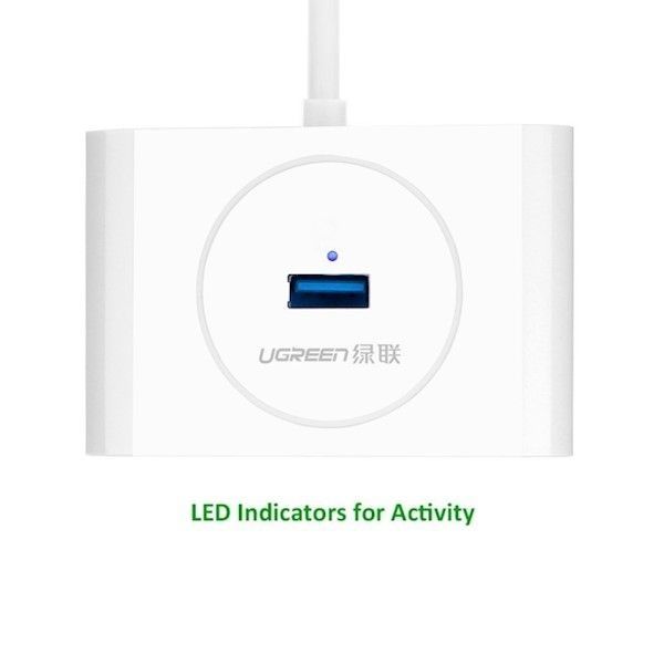 USB-хаб Ugreen CR113 USB to 4-Port USB 3.0 (40850)